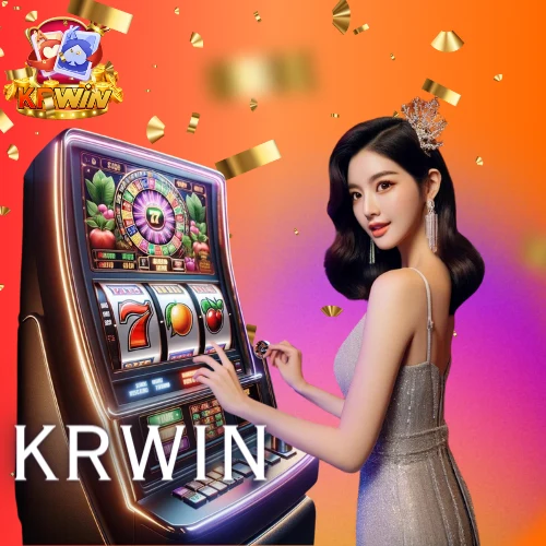 krwin-model-playing-slot-game